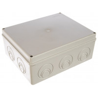 Распаячная коробка 240х195х90 мм, IP55, пластиковая, серая, Greenel