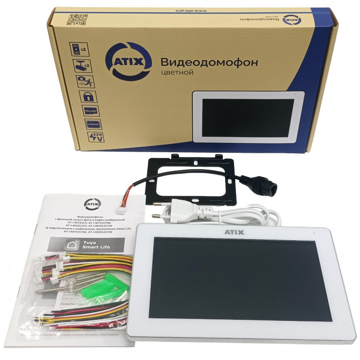 Видеодомофон ATIX AT-I-M721F/IW White