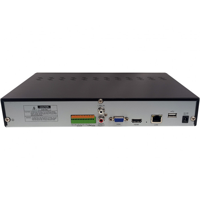Видеорегистратор 8-и канальный Recon Focus 1808, IP до 8 Mpx, 1 HDD, аудиовход 1 RCA