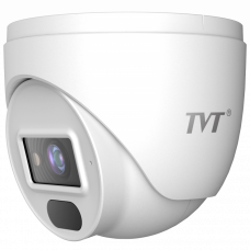 IP видеокамера антивандальная TVT TD-9520S4L-C, микрофон, 2 Mpx, объектив 2.8 мм, ИК подсветка до 20 м, 12V/POE