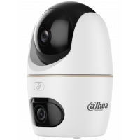 Поворотная PTZ камера (помещение) Dahua Hero Dual D1 DH-IPC-H3DP-3F-0360B, IP, 3 + 3 Mpx, без zoom, ИК подсветка до 30 м, 5V, слот microSD, Wi-Fi
