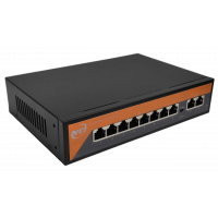 Коммутатор Recon X1010B, 8 портов PoE 100 Мбит/с, 2 порта Uplink 100 Мбит/с